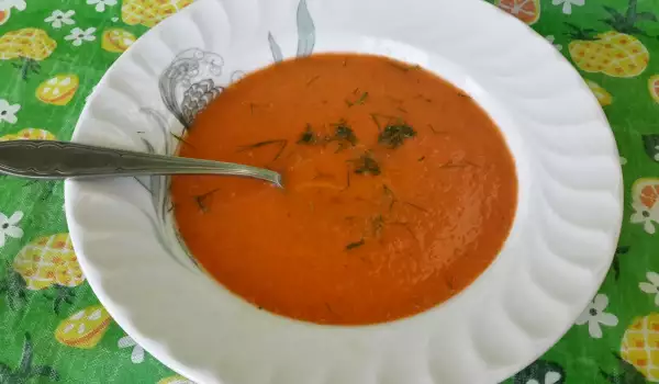 Доматена крем супа с копър