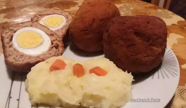 Яйца по шотландски с праз