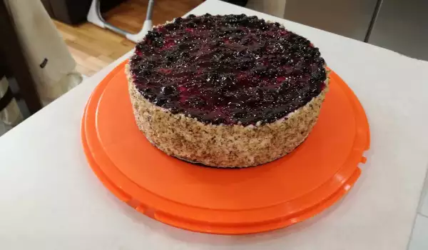 Домашна френска селска торта с боровинки