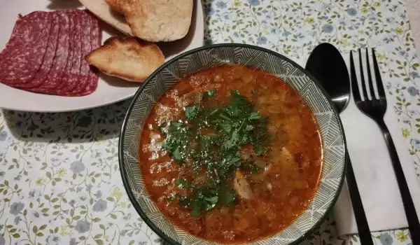 Гъбена Супа с Картофи и Праз