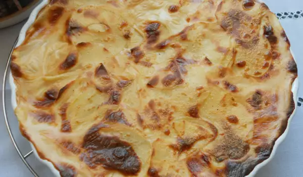 Френски гратин със сирене и сметана