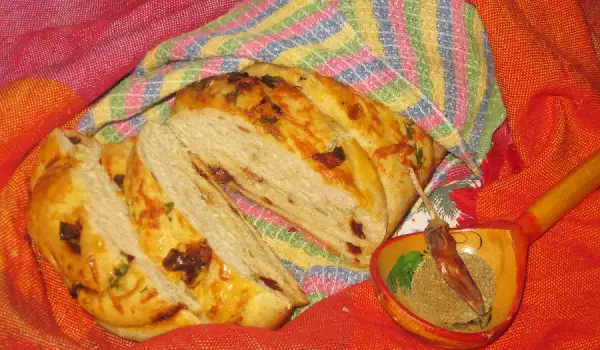 Хлебче и мъфини със сушени чушки (домати)