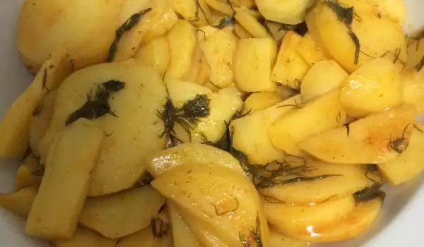 Картофи в плик на микровълнова
