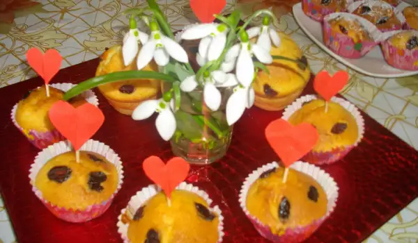 Кексчета с боровинки за празника на любовта