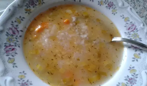 Оризова супа със сирене