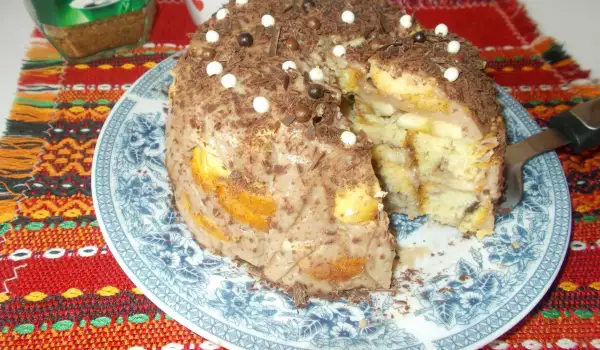 Лесна тортичка с козуначени кифлички без печене