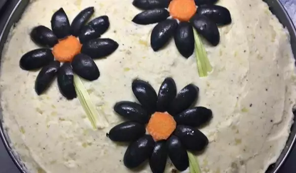 Красива солена торта