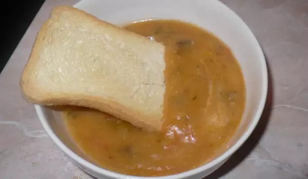Крем супа с картофи и гъби