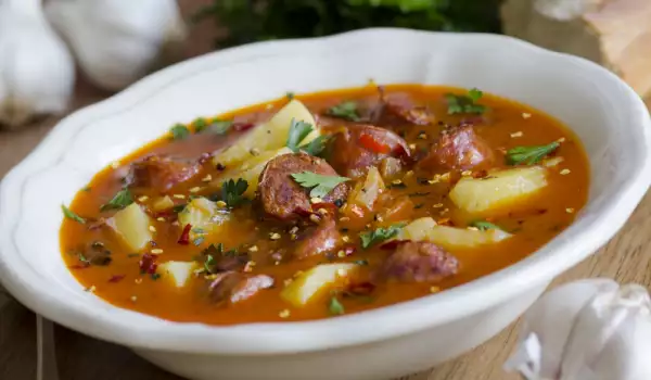 Супа от картофи и саздърма