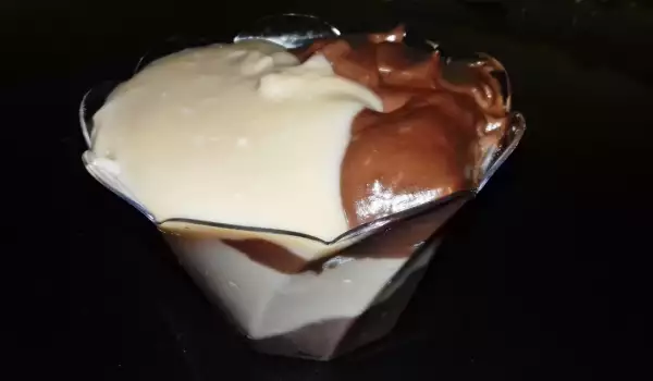 Млечен крем със шоколад