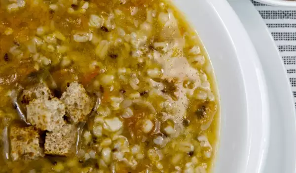Италианска супа с праз и маслини