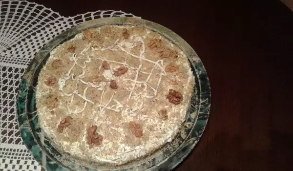 Орехова торта с коняк