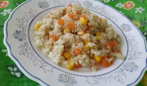 Ориз с морков и царевица