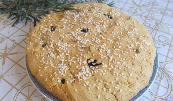 Оризова питка с маслини и розмарин