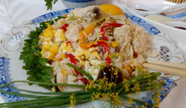 Пържен ориз с яйце по китайски