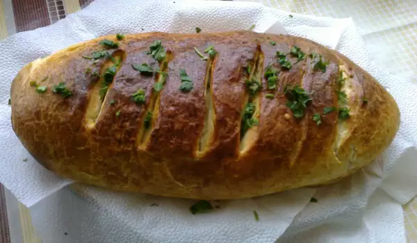 Хляб със зелен лук
