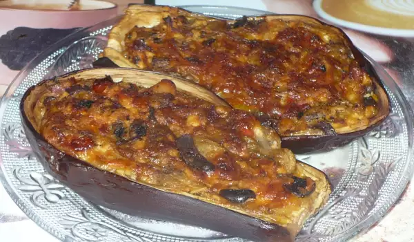 Пълнен патладжан-пица