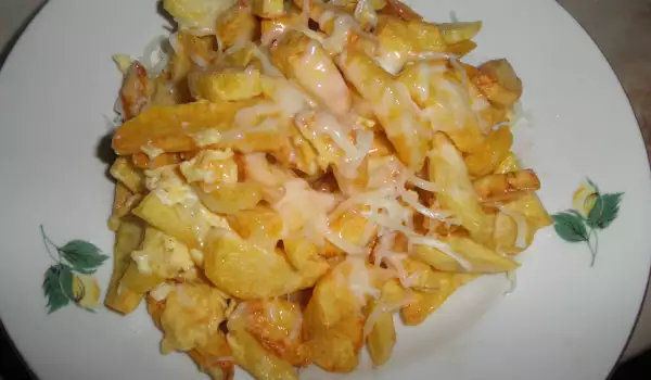 Пържени картофи с Халуми