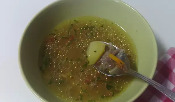 Патешка супа със зеленчуци