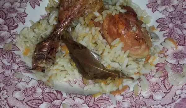 Пиле с ориз с ароматни подправки