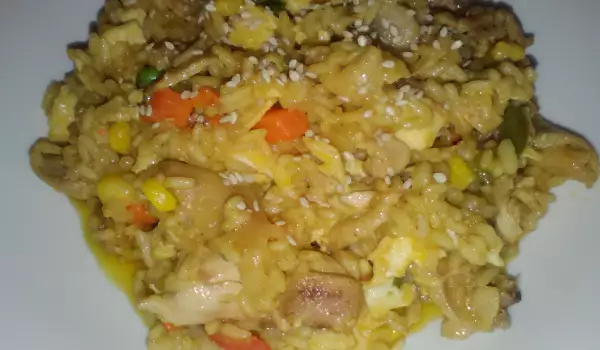Бързо пиле с ориз по китайски