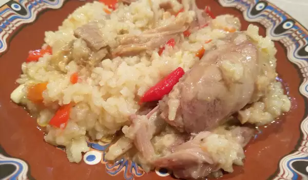 Пиле с Ориз в Йенска Тенджера