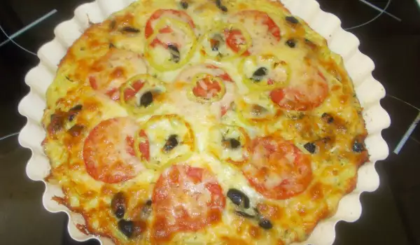 Вкусна пица от тиквички