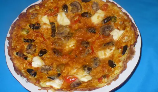 Вегетарианска омлет-пица