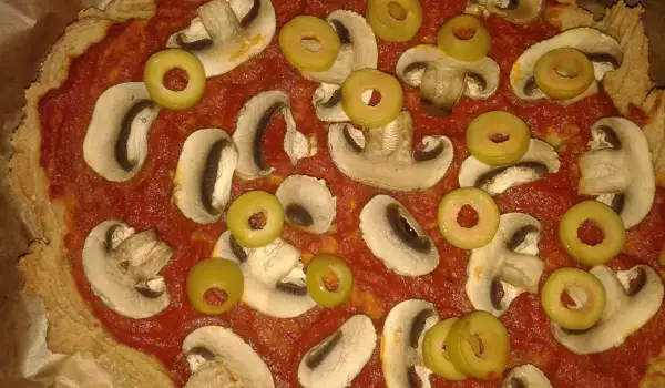 Постна пица с лимецово брашно