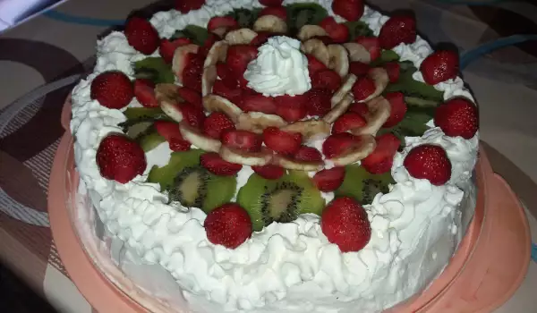 Плодово-сметанова торта