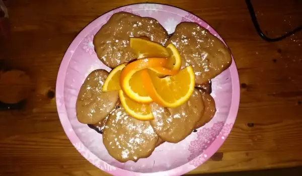 Портокалови бисквити с орехи
