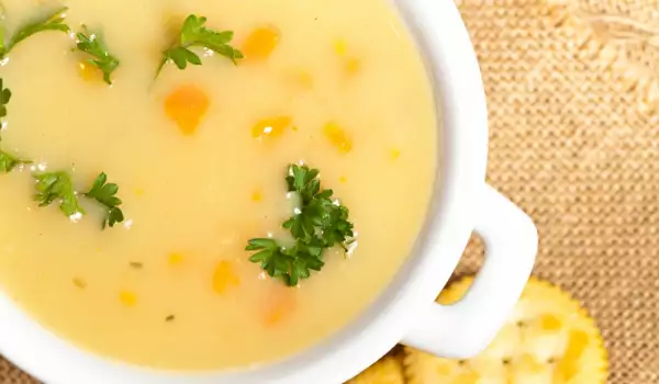 Супа с топено сирене