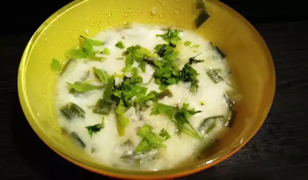 Пролетна супа от зелен лук