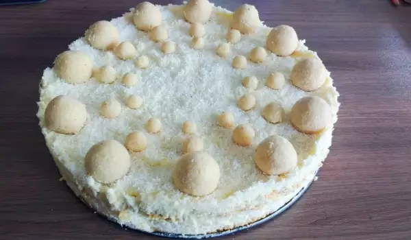 Торта Рафаело без печене