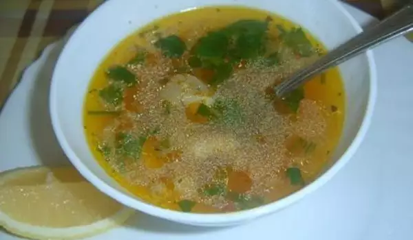 Супа с риба и целина