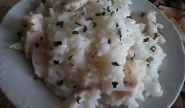 Бял ориз със сметана
