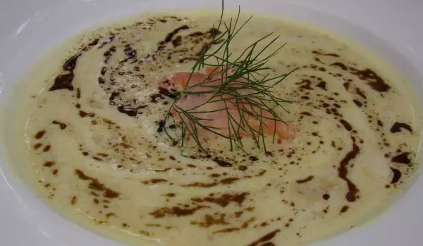 Супа от сьомга с аспержи