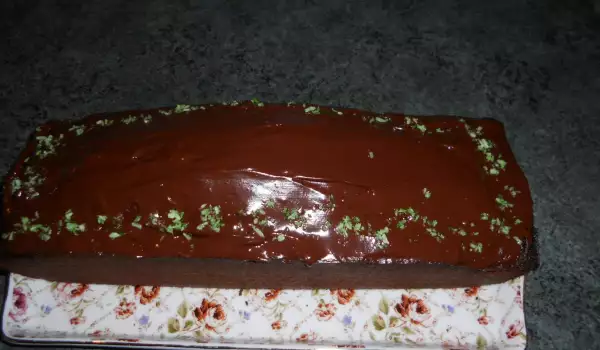 Какаов кейк с шоколадова глазура