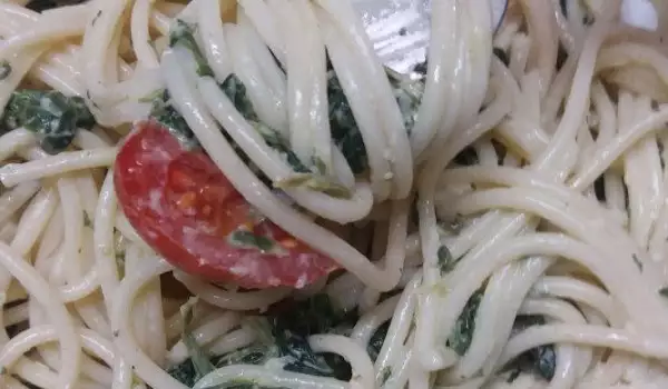 Спагети със спанак и сметана Новият Попай