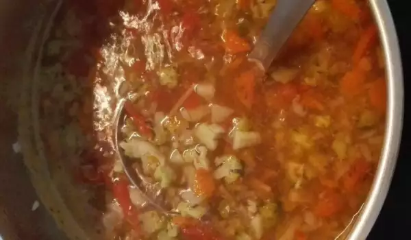 Супа с броколи и праз