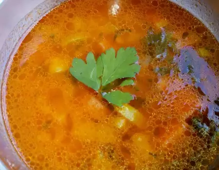 Супа с булгур и тиквички
