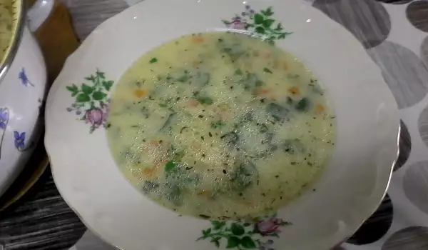 Супа от коприва със застройката
