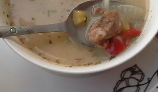 Супа със свинско и зеленчуци