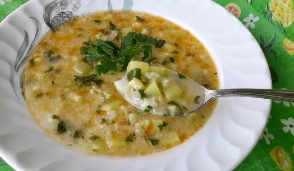 Супа тиквички с ориз