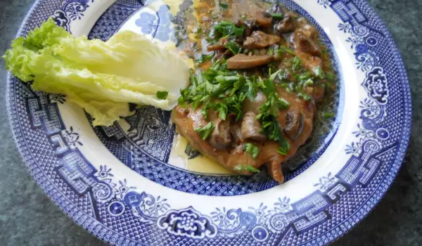 Свинско бон филе с печурки и Марсала