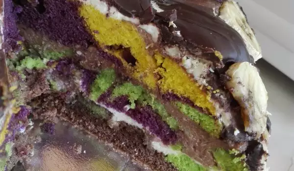 Торта с блатове от кекс