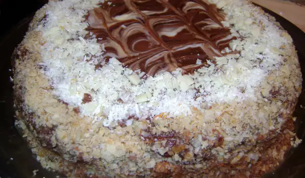 Шоколадова торта с домашен крем Нутела