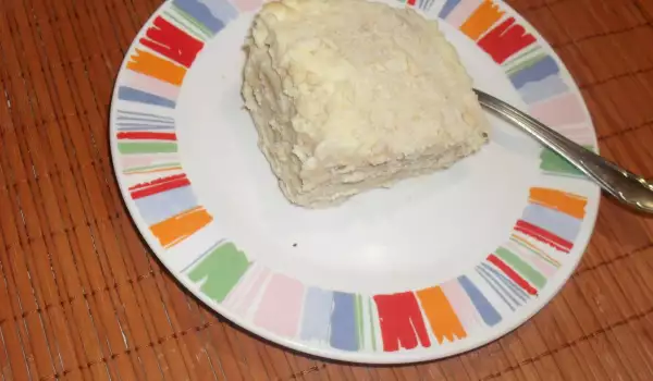 Ванилова бисквитена торта с кокос