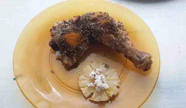 Пилешко бутче с ананас и кокос