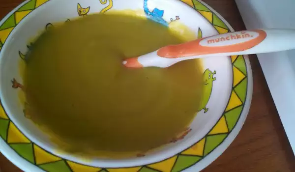 Зелена супа за бебета